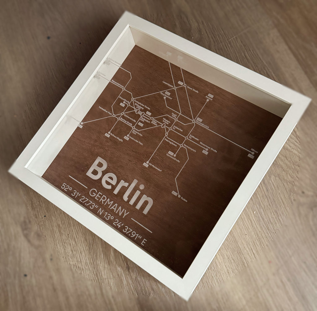 Berliner U-Bahn auf Glas - Mein Shop