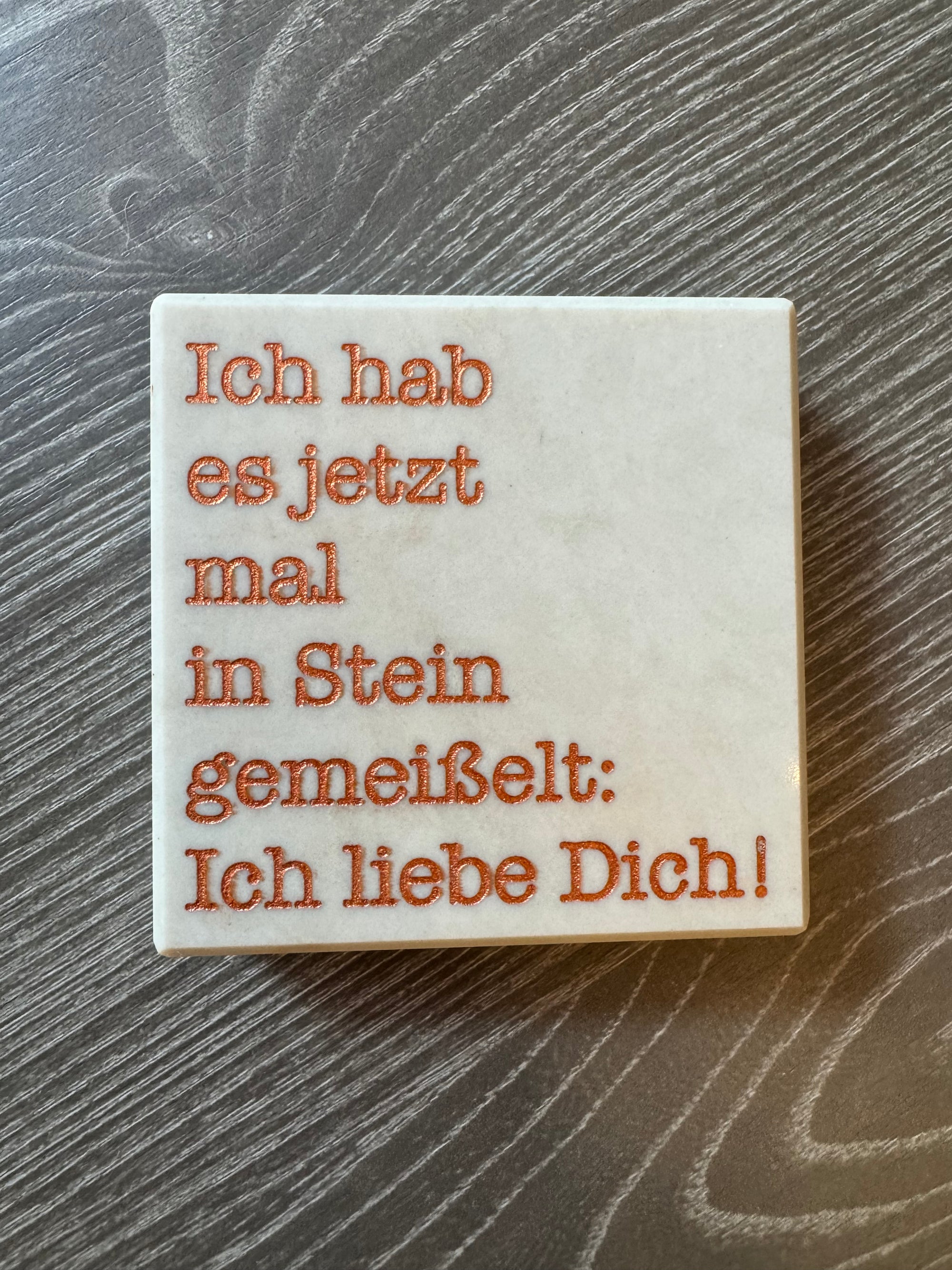 Steinplatte „In Stein gemeißelt“ - Mein Shop