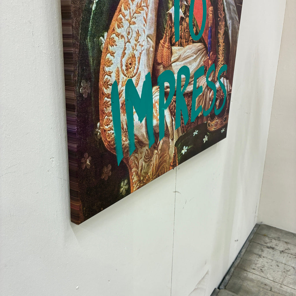 Thomas Klotz "Ziege" Kunstdruck auf Leinwand 100x75 Wandbild Deko - Mein Shop