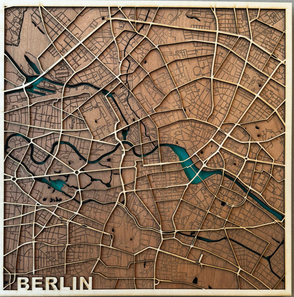 3D Holzkarte Berlin