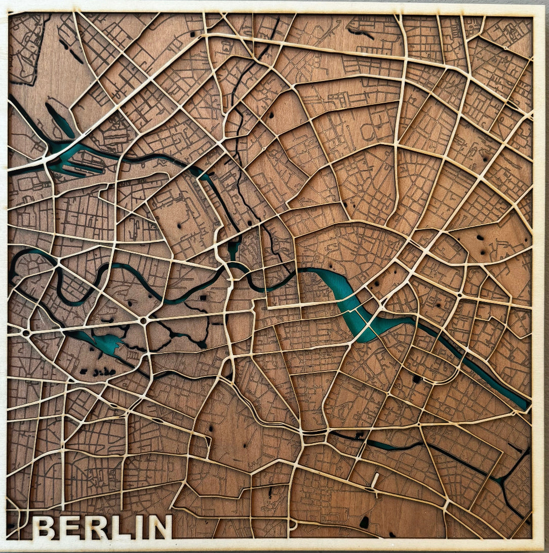 3D Holzkarte Berlin