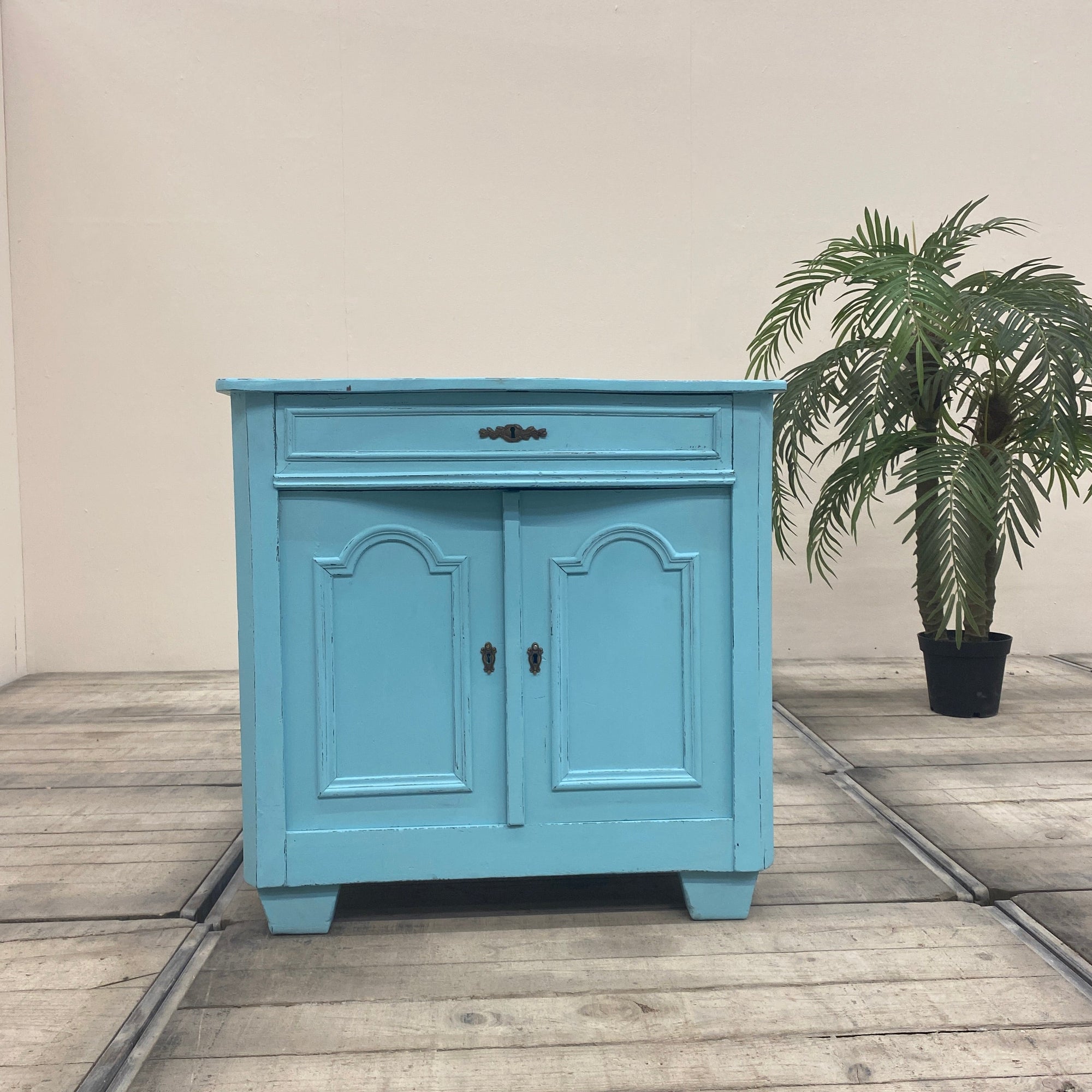 Thomas Klotz Kommode "Shabby Chic" blau Schrank Upcycled - Mein Shop