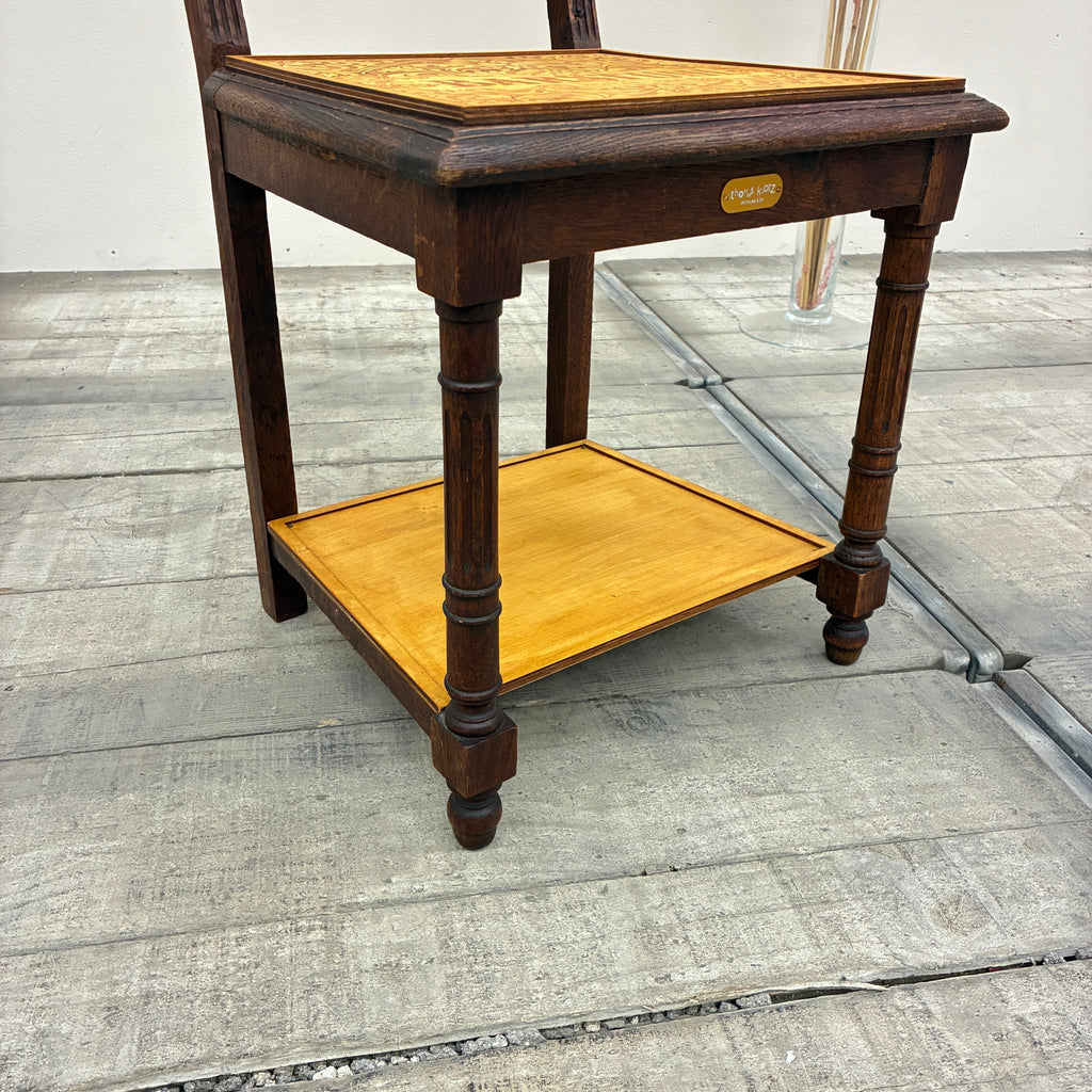 Thomas Klotz Designer Stuhl Upcycling Barstuhl Holz Prägung Unikat - Mein Shop