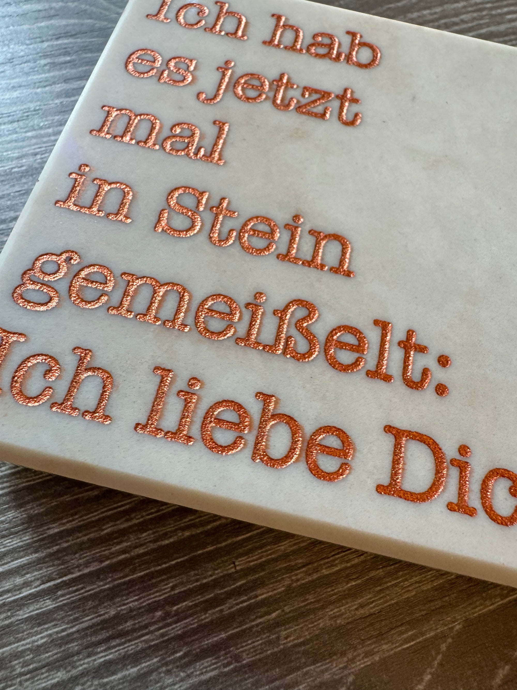 Steinplatte „In Stein gemeißelt“ - Mein Shop