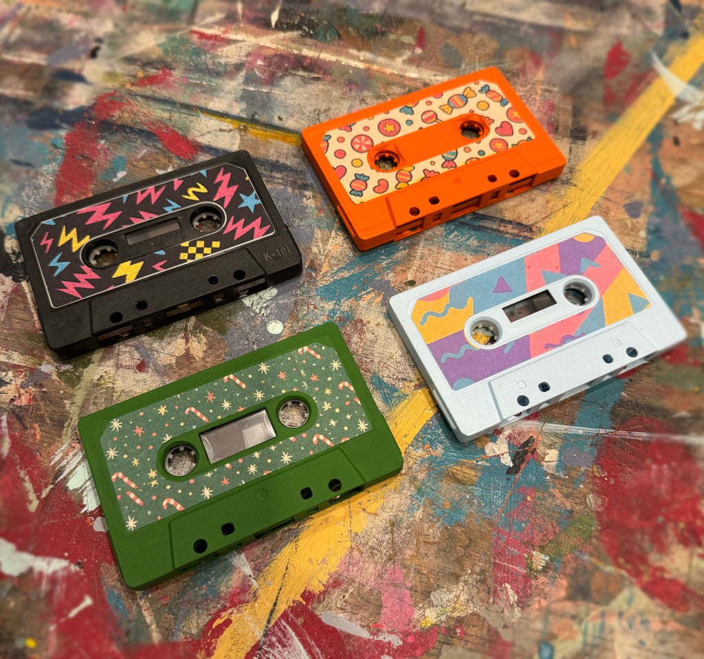 Kasetten-Aufkleber + Draht