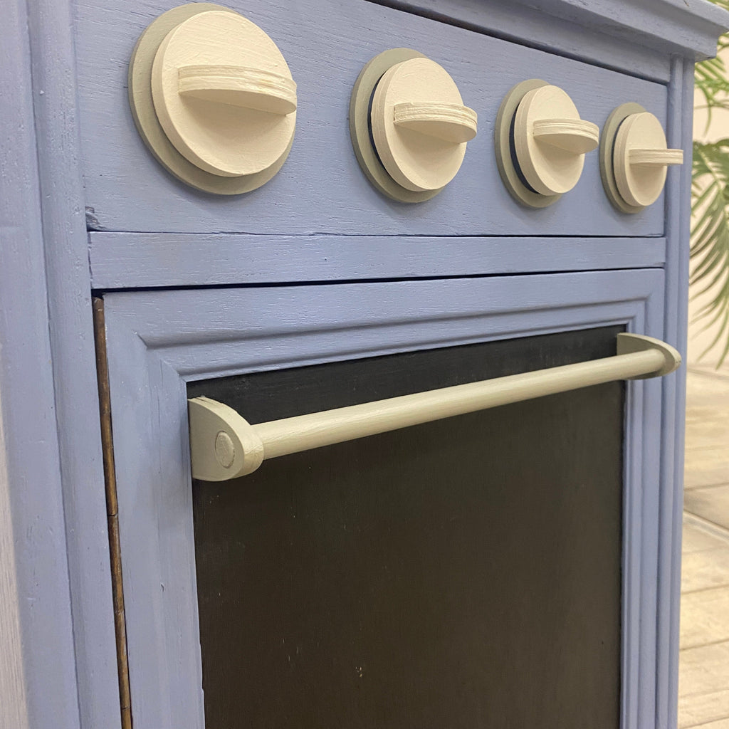 Thomas Klotz Kinderküche Spielküche blau Holz Upcycled - Mein Shop
