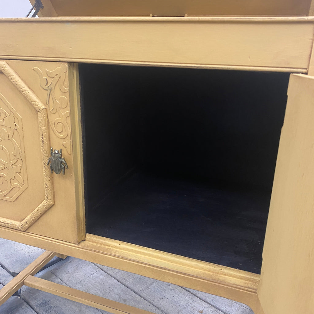 Thomas Klotz Alter Musikschrank „ Golden Palm“ Kommode Upcycled - Mein Shop