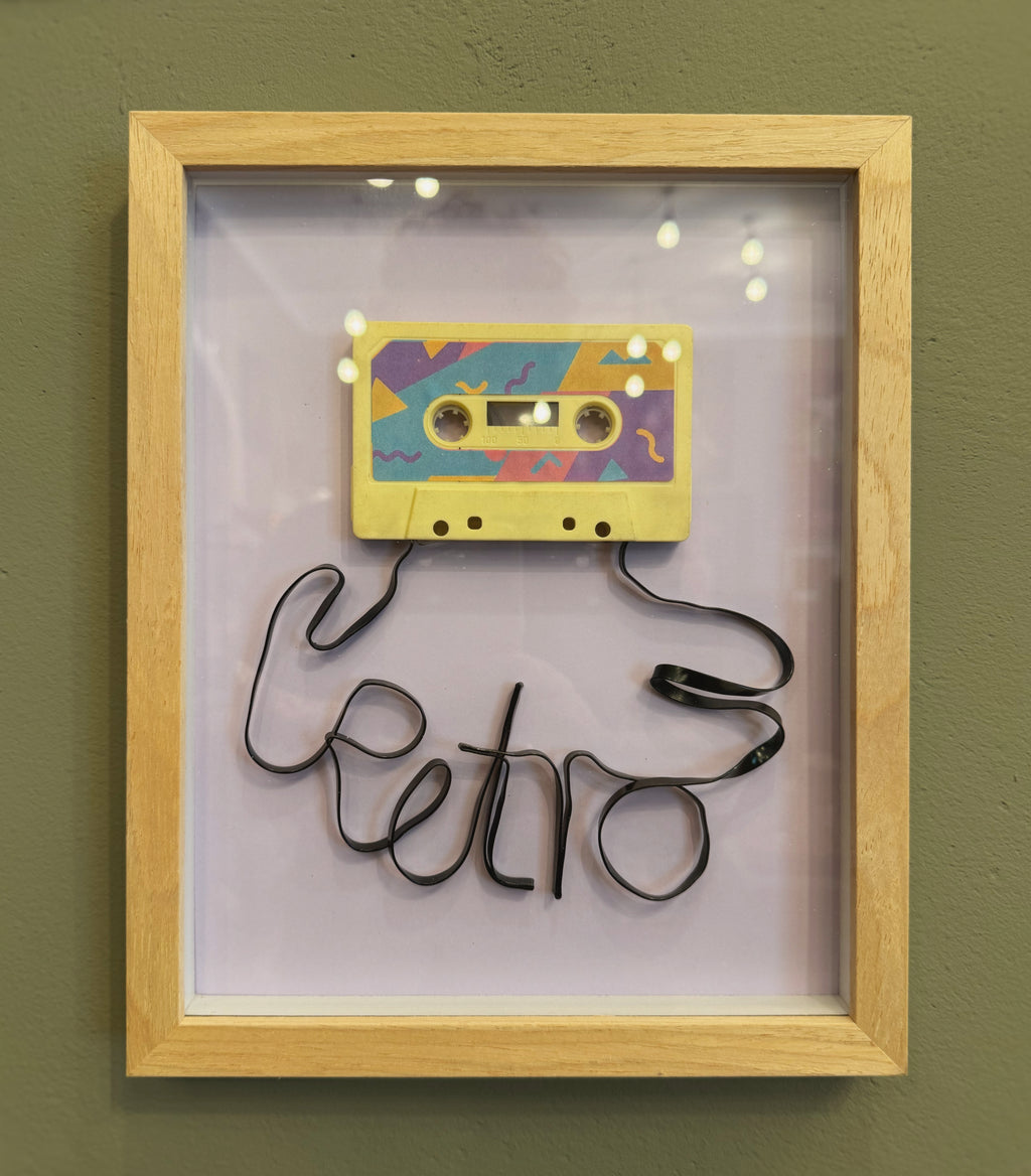 Upcycling Art Kassette „Retro“ - Mein Shop