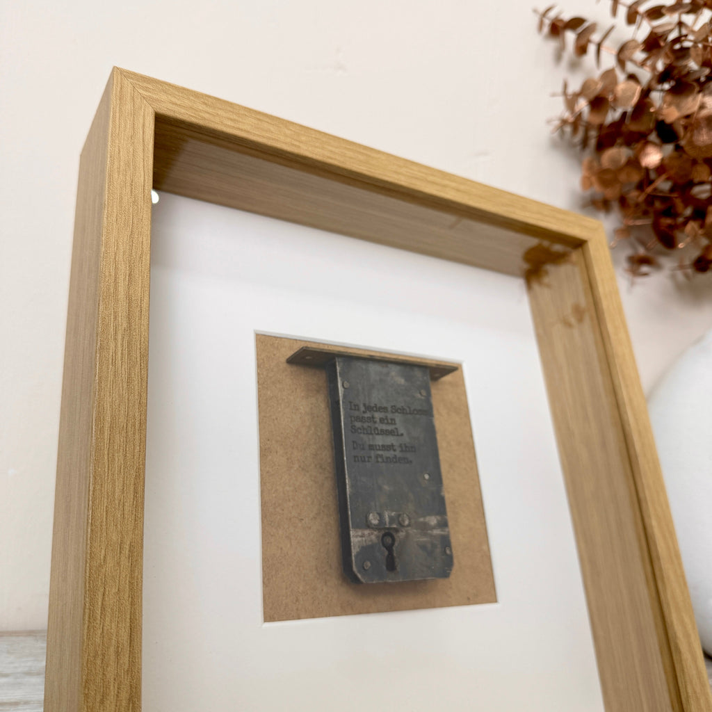 Thomas Klotz Designer 3D-Objektrahmen Wandbild Türschloss Deko - Mein Shop