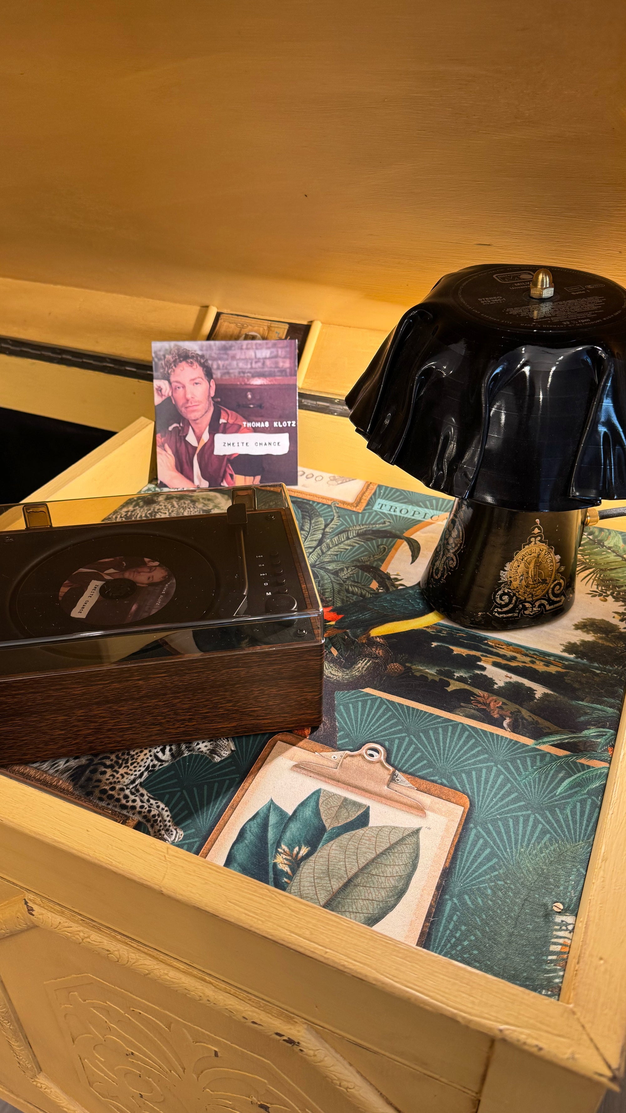 Alter Musikschrank „ Golden Palm“