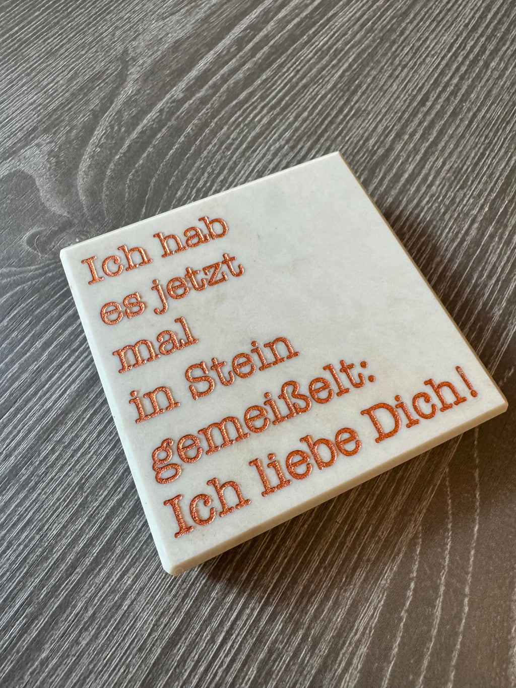 Steinplatte „In Stein gemeißelt“ - Mein Shop