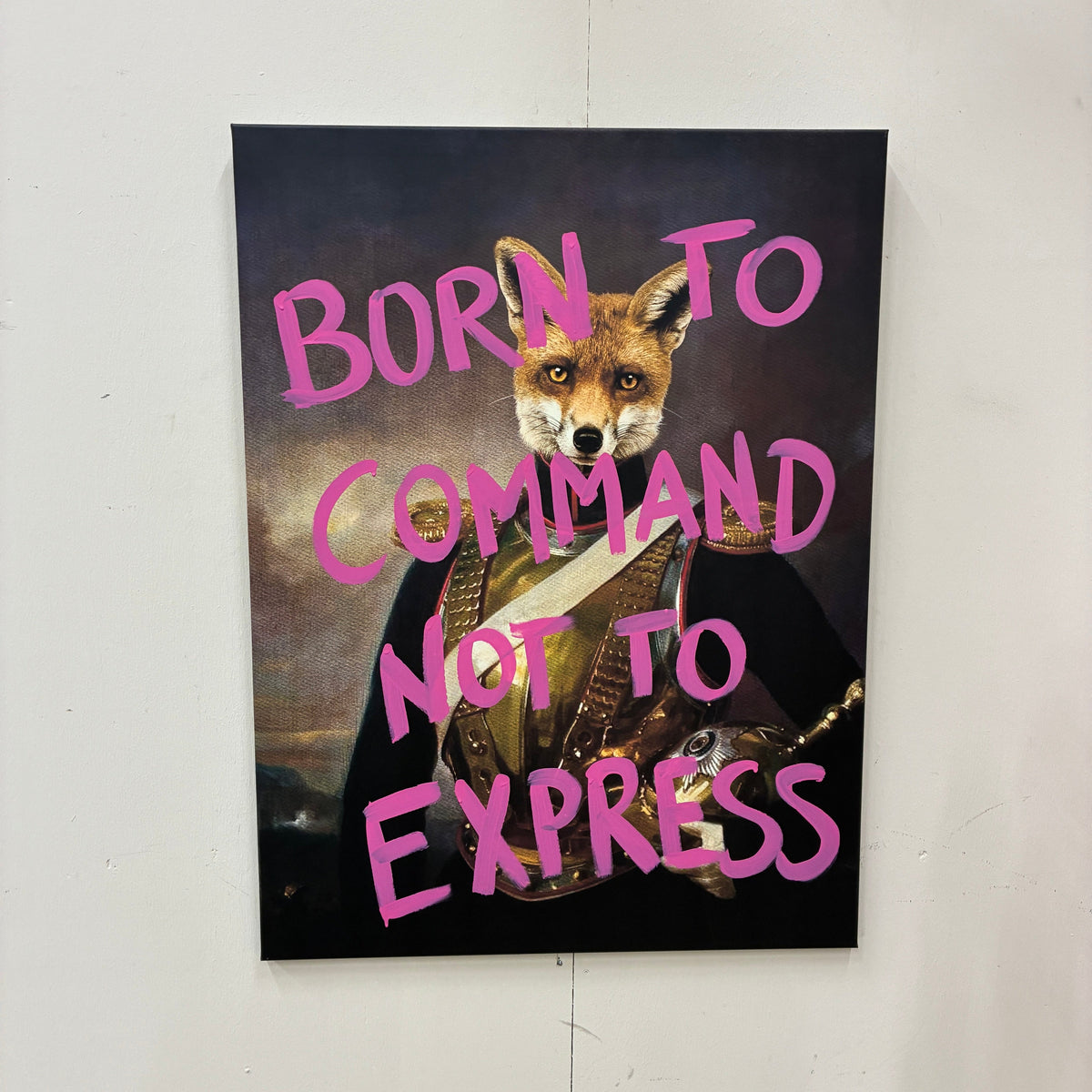 Thomas Klotz "Fuchs" Kunstdruck auf Leinwand 100x75 Wandbild Deko - Mein Shop