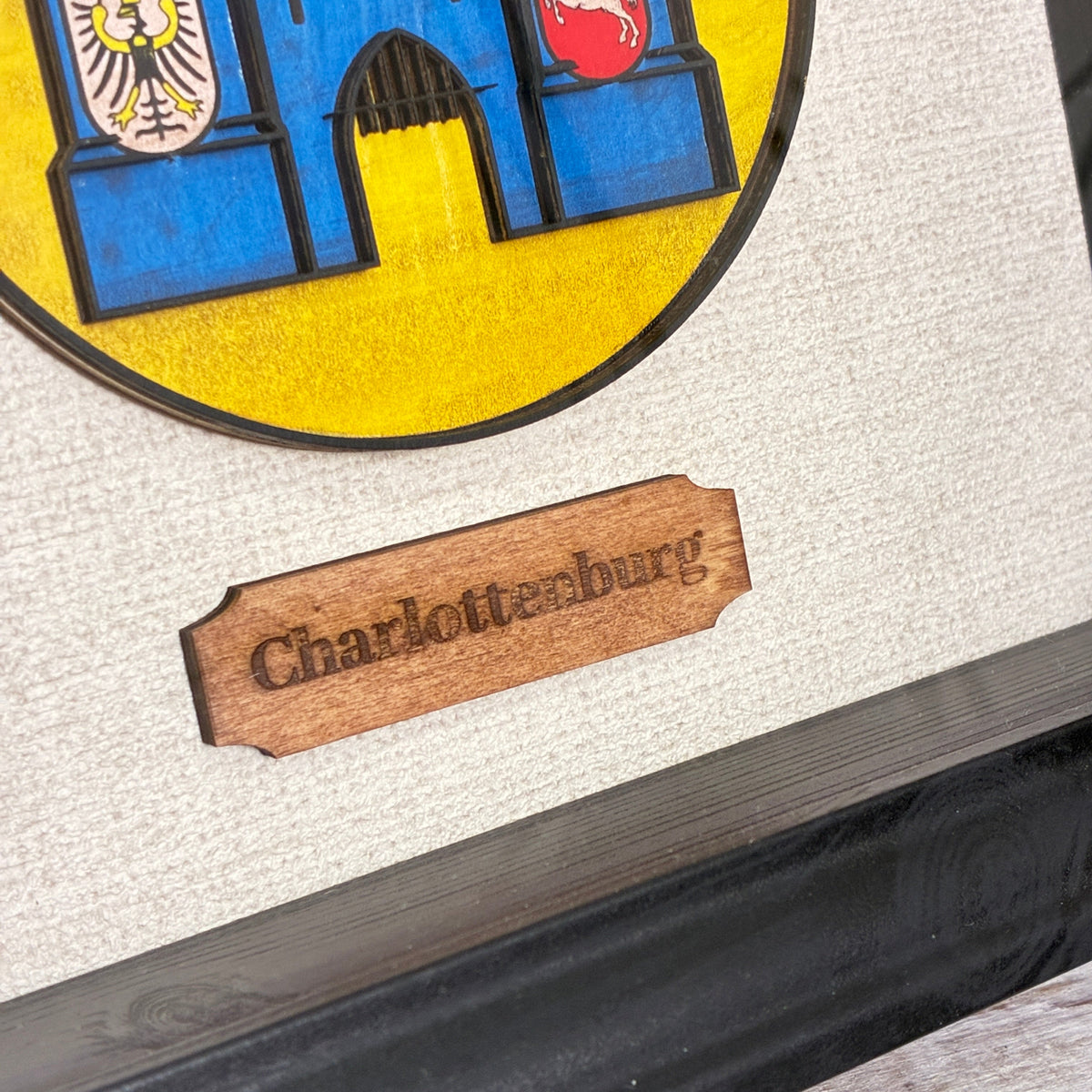 Thomas Klotz Design 3D-Wandbild Wappen Berlin-Charlottenburg Deko - Mein Shop
