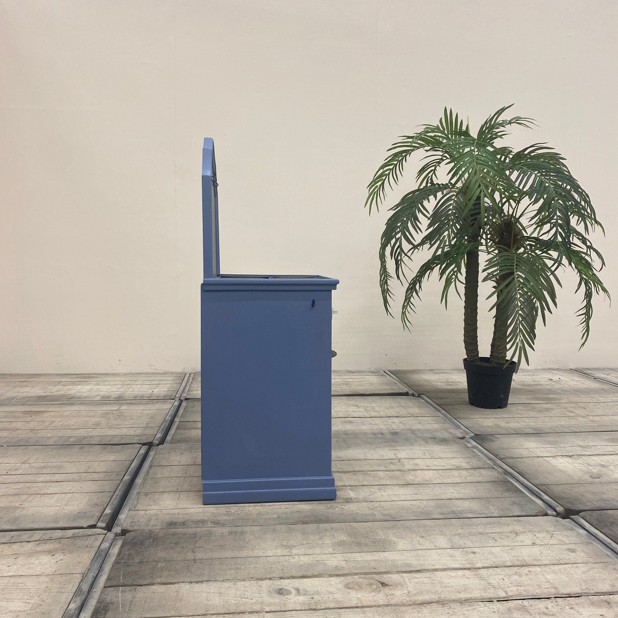 Thomas Klotz Kinderküche Spielküche blau Holz Upcycled - Mein Shop