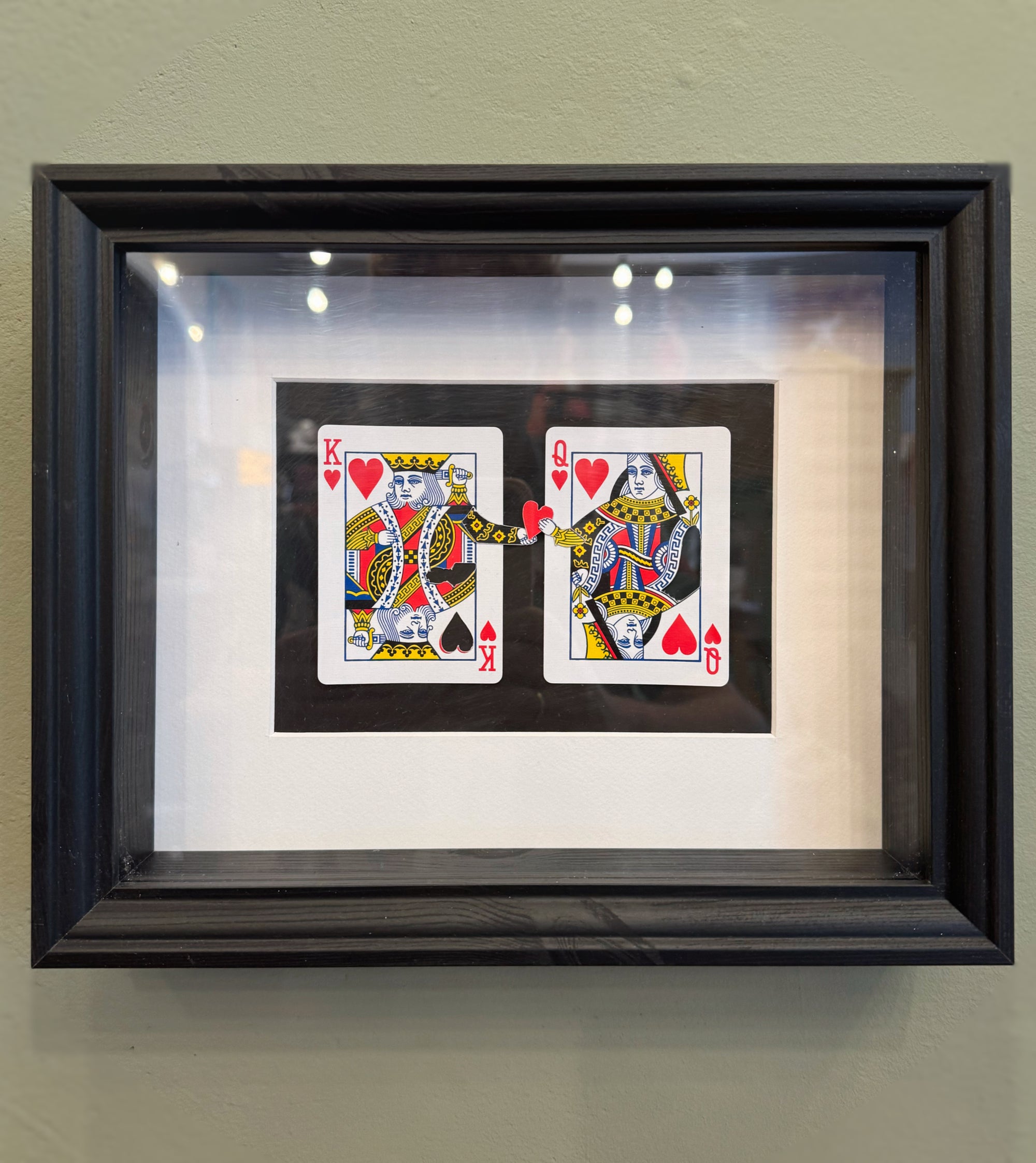 Spielkarten-Kunst "Hand aufs Herz" - Mein Shop