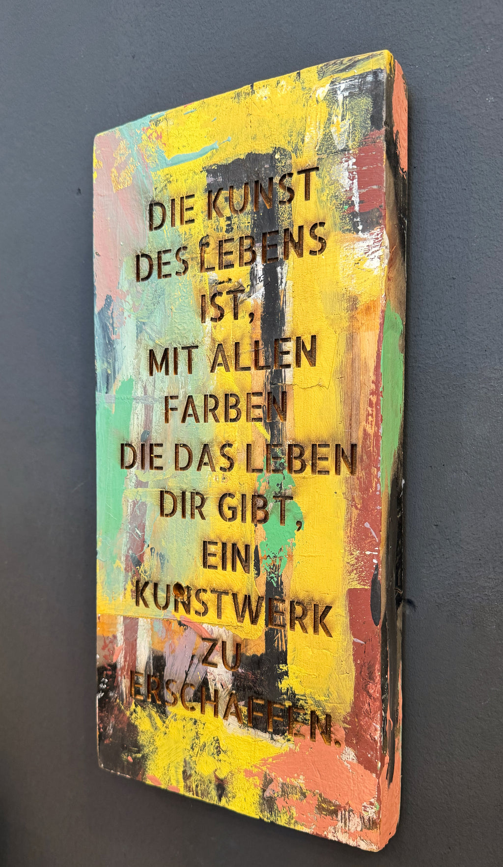 Wandobjekt „Kunst & Farbe“