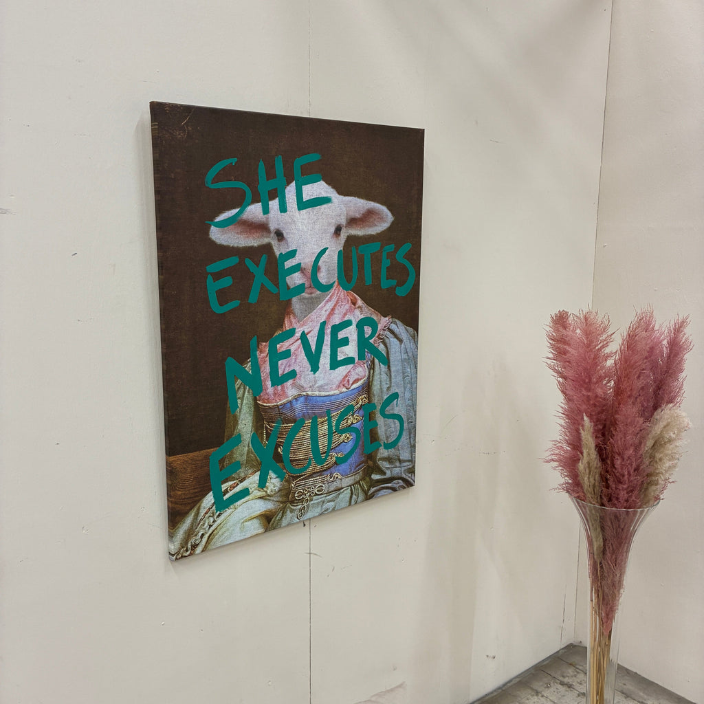 Thomas Klotz "Lamm" Kunstdruck auf Leinwand 100x75 Wandbild Deko - Mein Shop