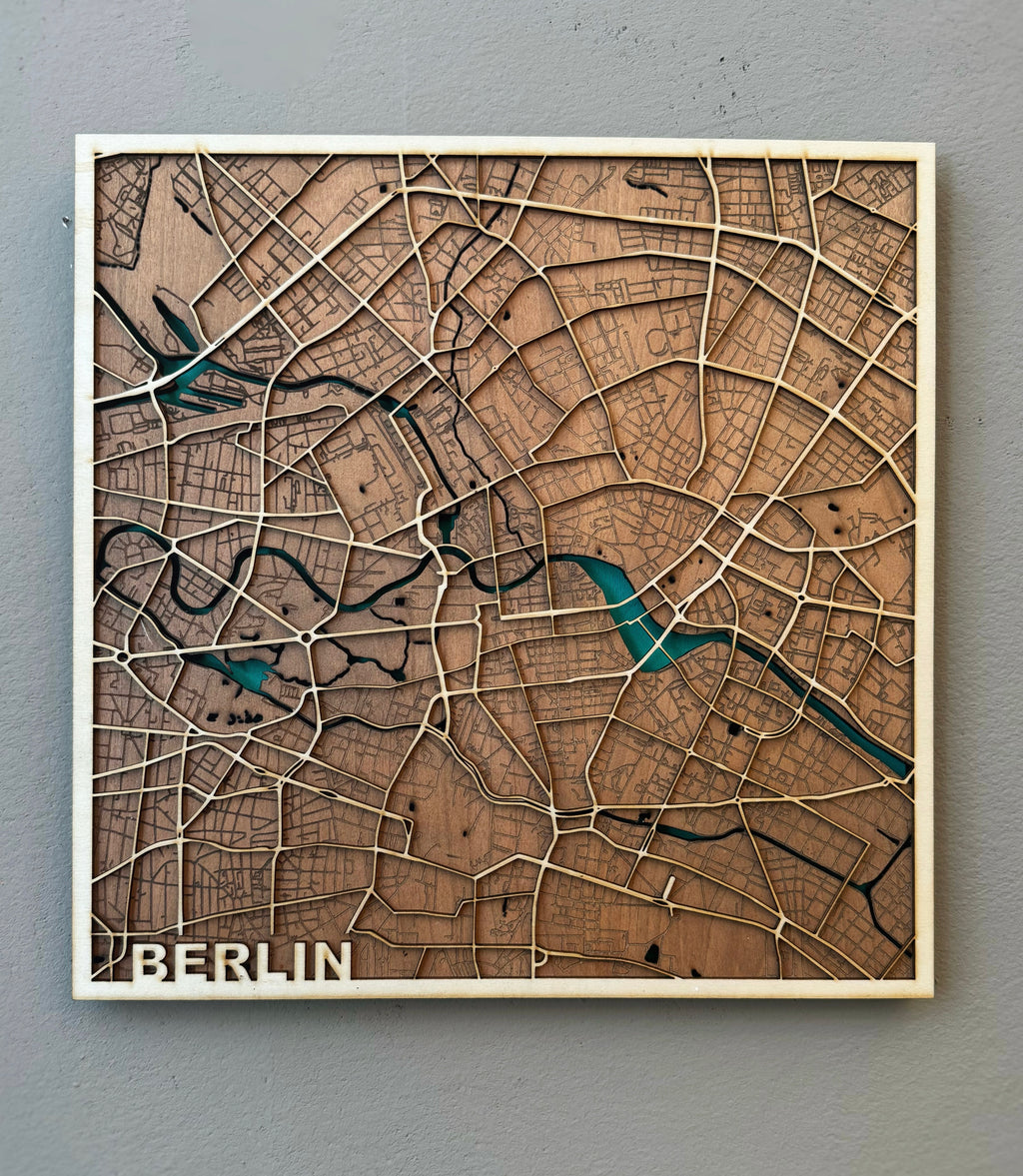 3D Holzkarte Berlin