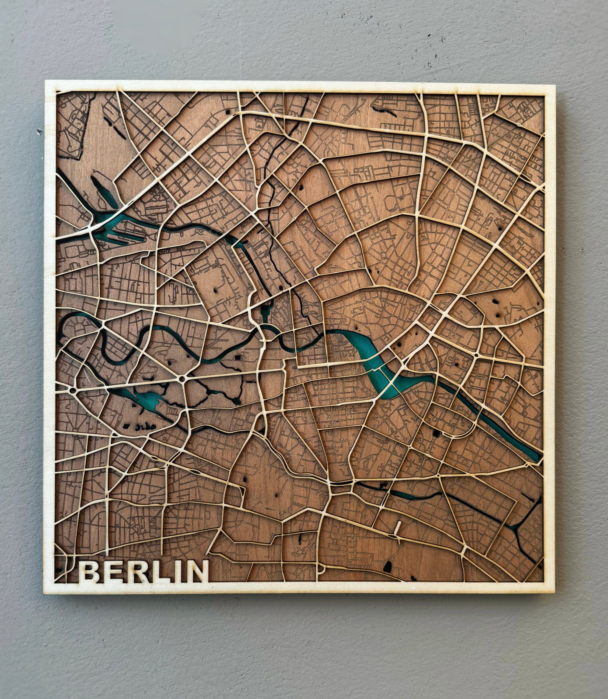 3D Holzkarte Berlin