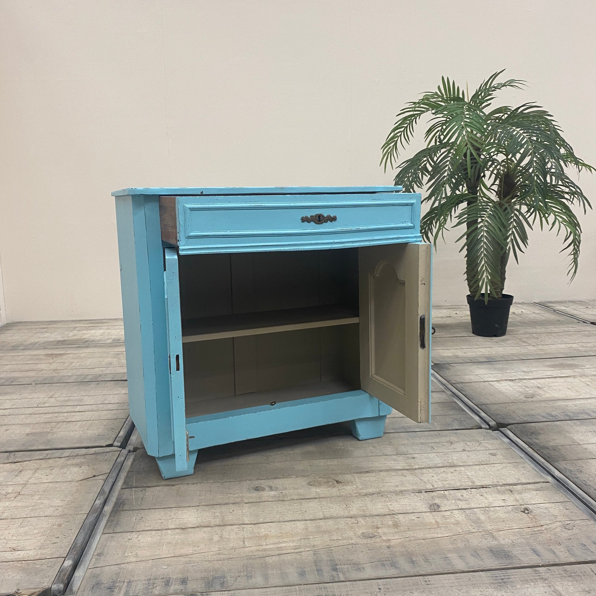 Thomas Klotz Kommode "Shabby Chic" blau Schrank Upcycled - Mein Shop