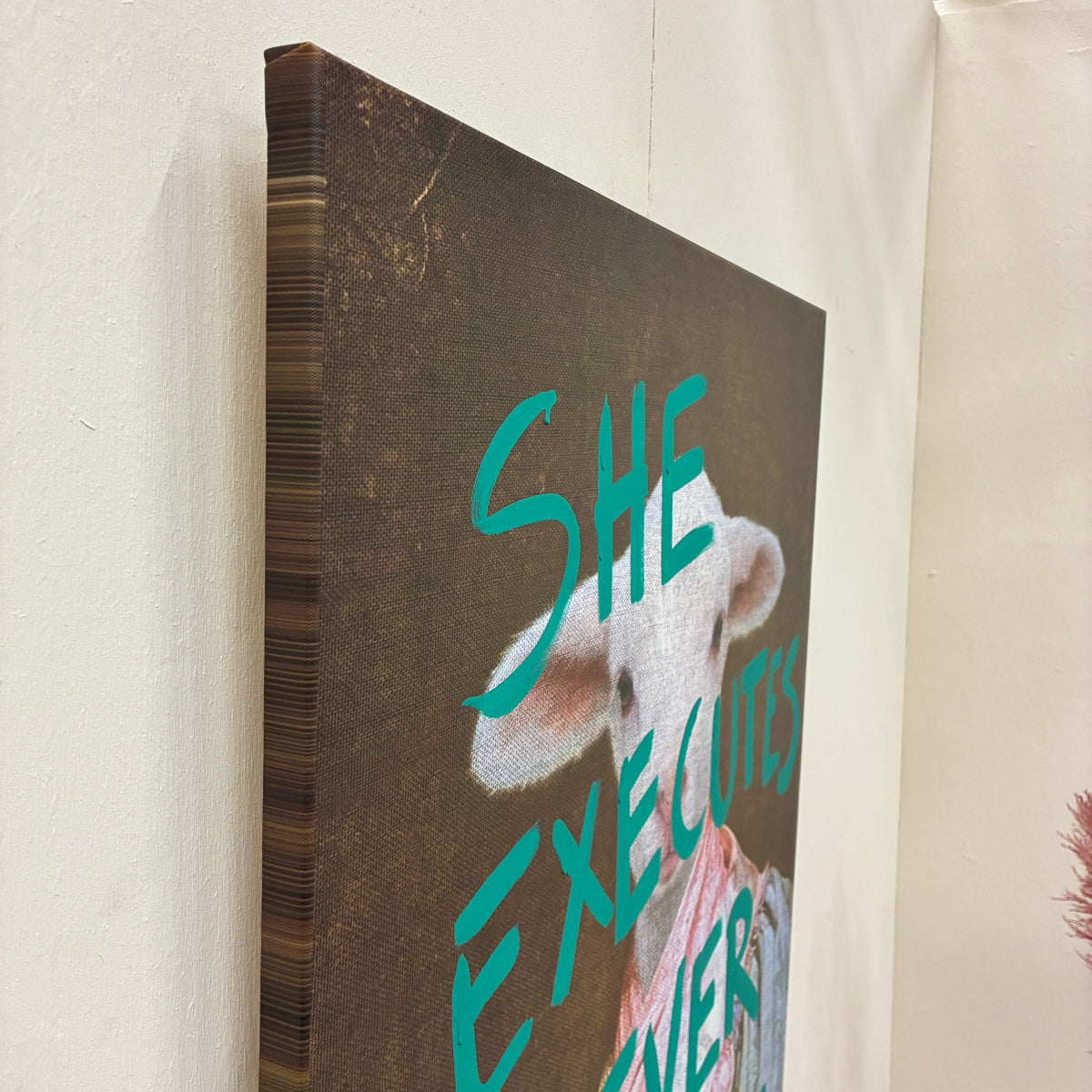 Thomas Klotz "Lamm" Kunstdruck auf Leinwand 100x75 Wandbild Deko - Mein Shop