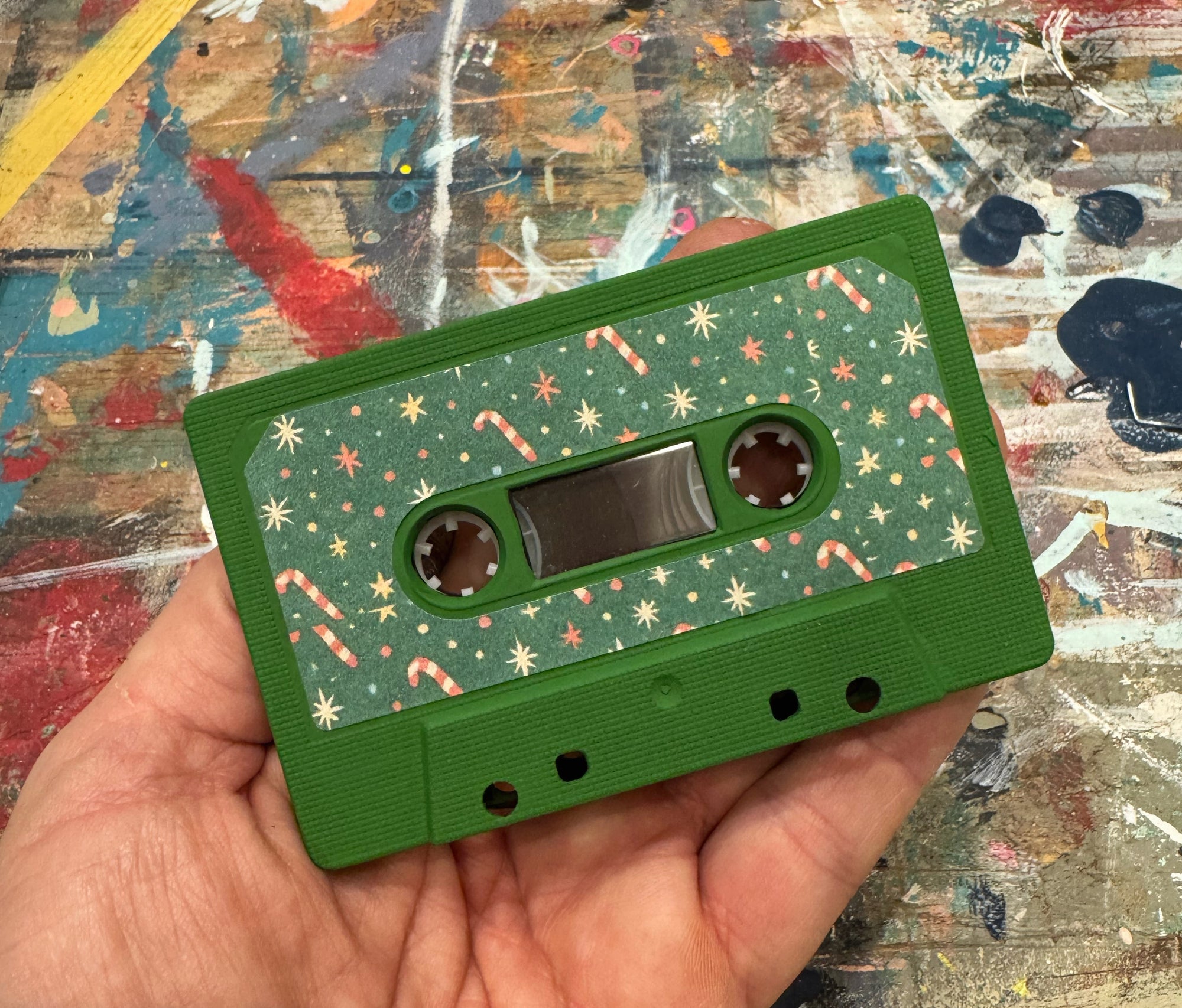 Kasetten-Aufkleber + Draht