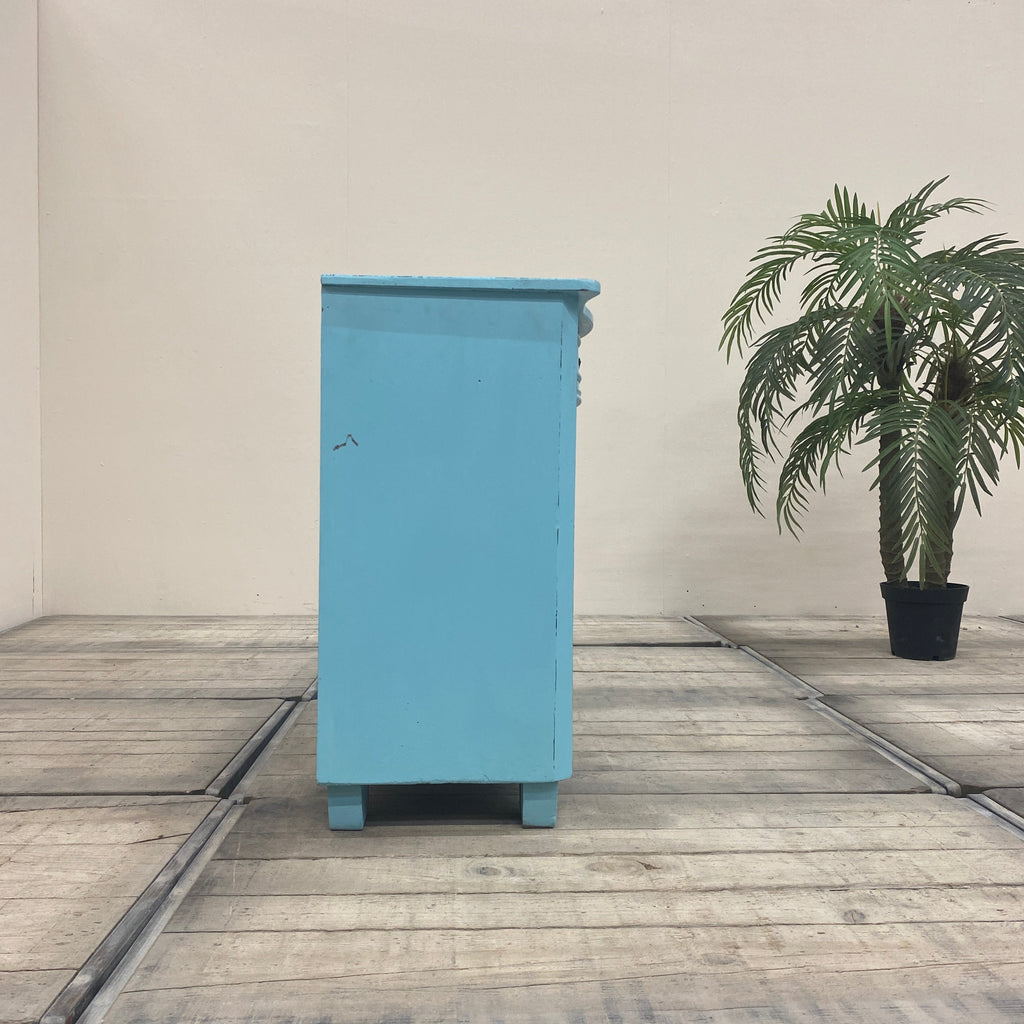 Thomas Klotz Kommode "Shabby Chic" blau Schrank Upcycled - Mein Shop
