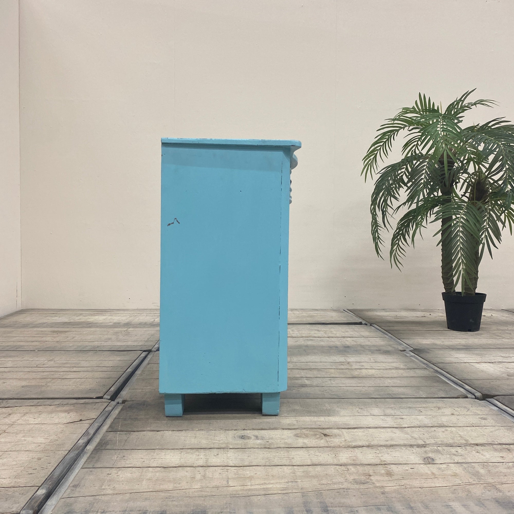 Thomas Klotz Kommode "Shabby Chic" blau Schrank Upcycled - Mein Shop