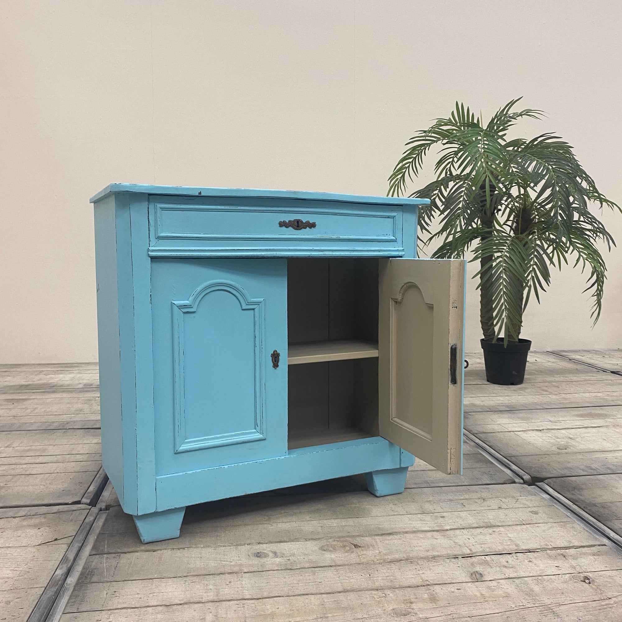 Thomas Klotz Kommode "Shabby Chic" blau Schrank Upcycled - Mein Shop