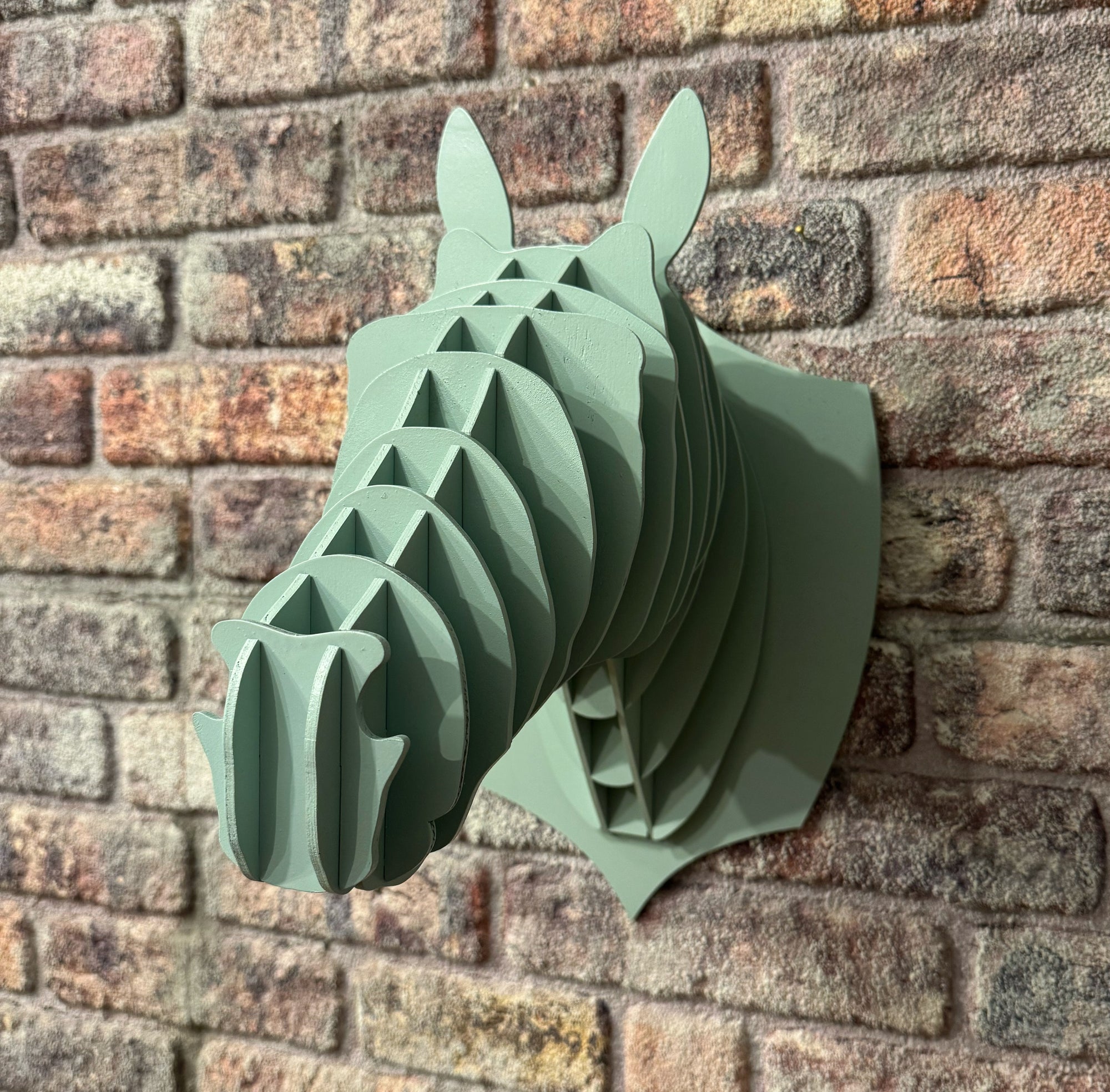 Pferdekopf-Wandtrophäe aus Pappelsperrholz – DIY-Bausatz