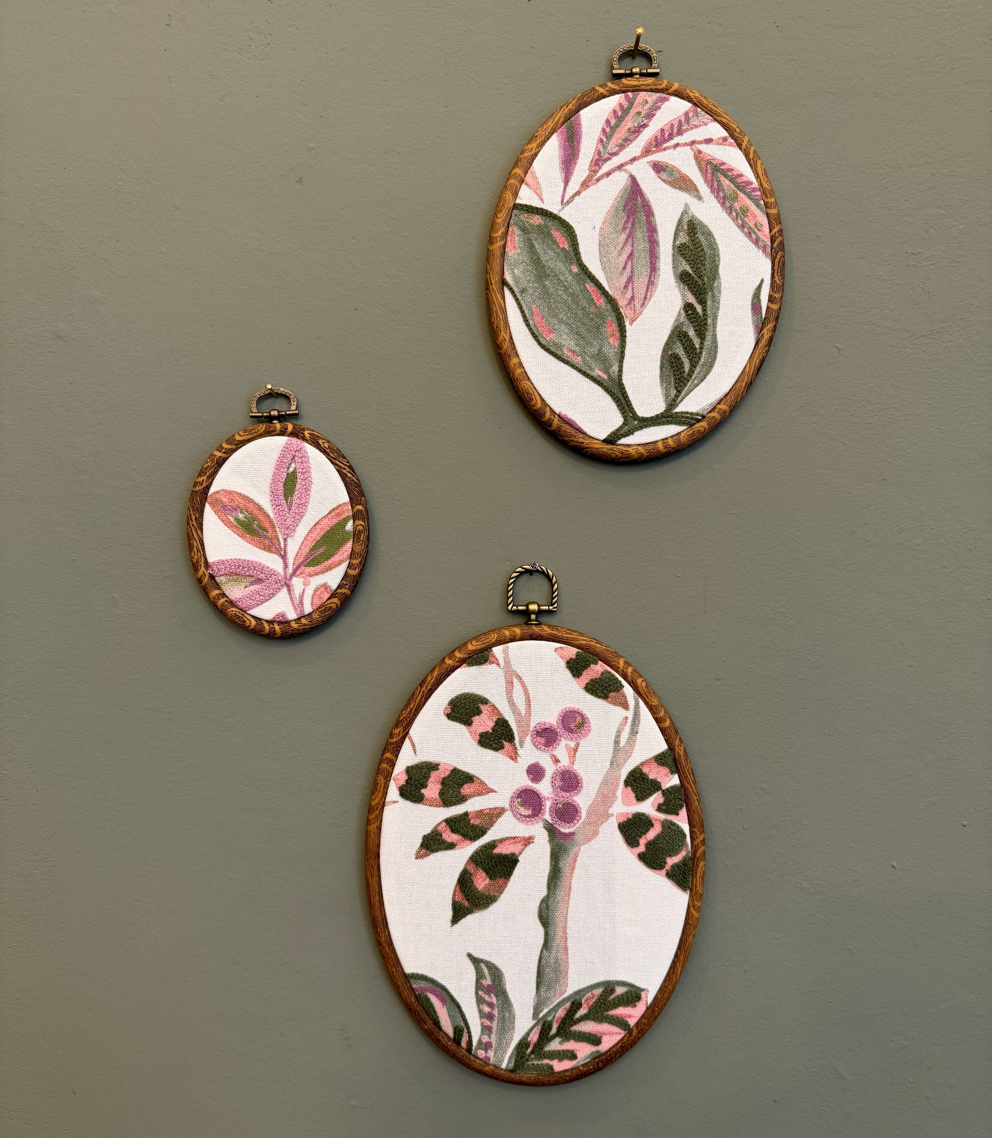 Stickrahmen „ Oval Plants“ - Mein Shop