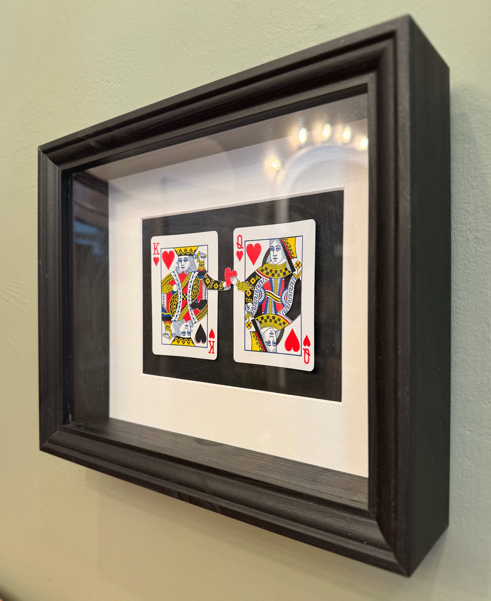 Spielkarten-Kunst "Hand aufs Herz" - Mein Shop