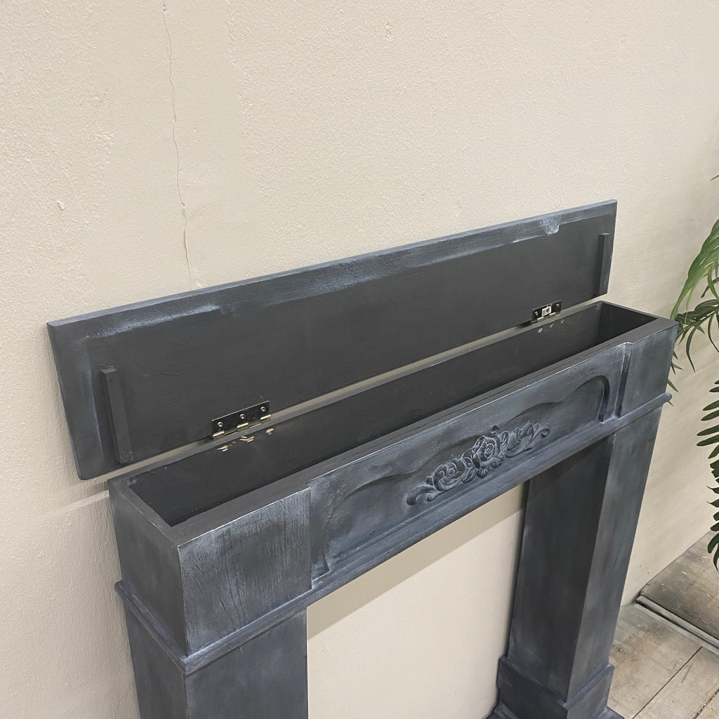 Thomas Klotz Kaminverkleidung Konsolentisch Grau Upcycled - Mein Shop