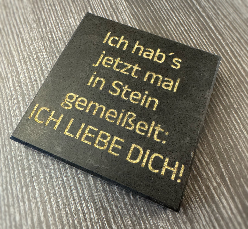 Steinplatte (4120H Quarz) „In Stein gemeißelt“