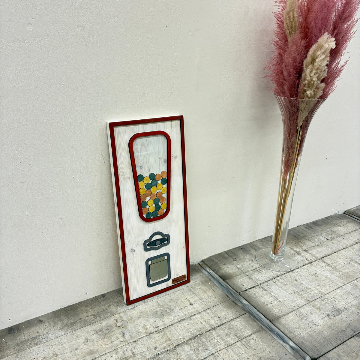 Thomas Klotz Wandbild Kaugummiautomat Holz Wanddeko Upsycling Wandobjekt Unikat - Mein Shop