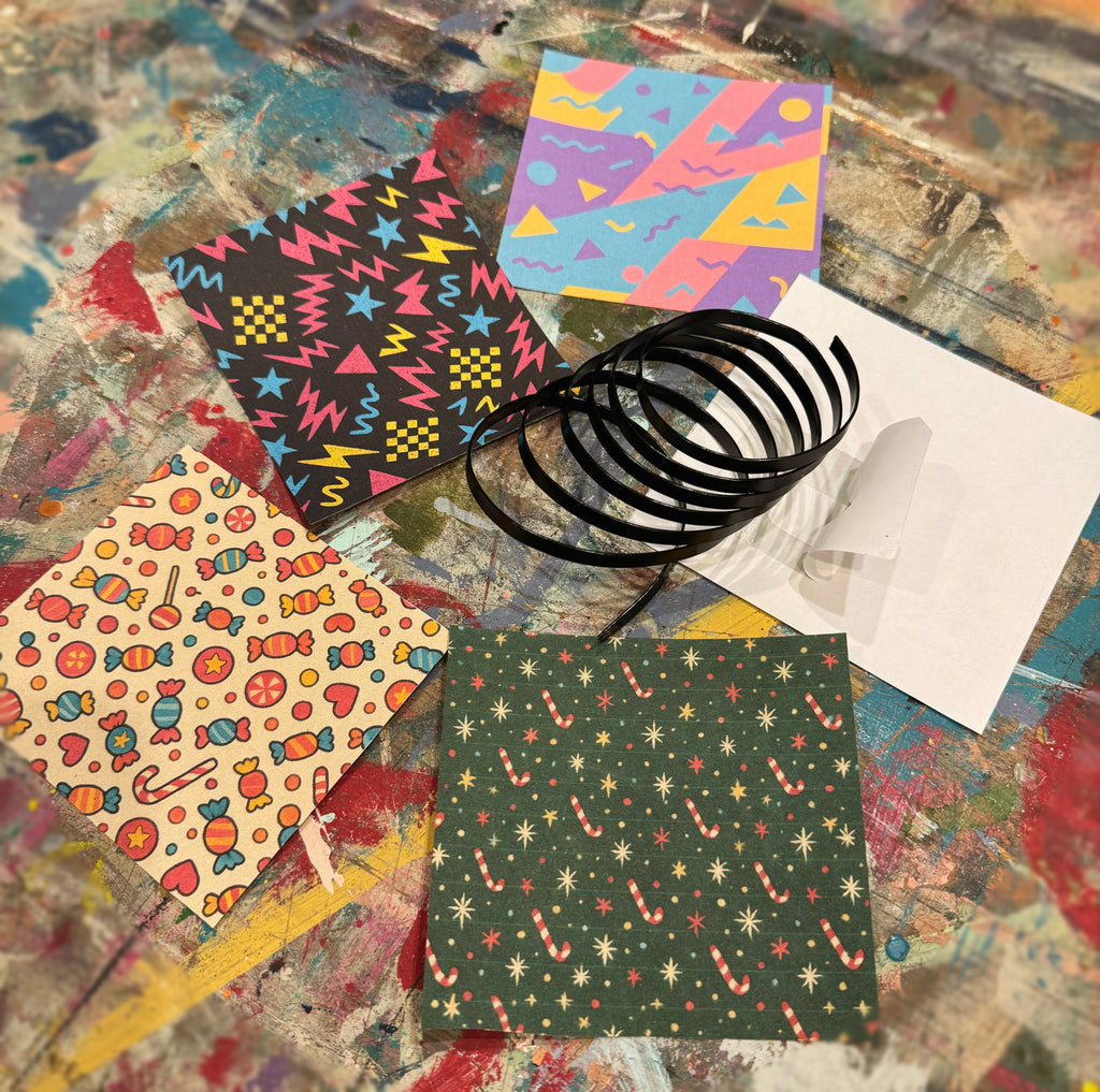 Kasetten-Aufkleber + Draht