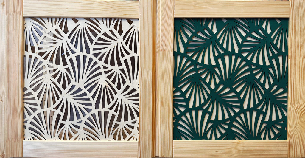 Design-Einsatz „Leaves“ für IKEA IVAR Türen