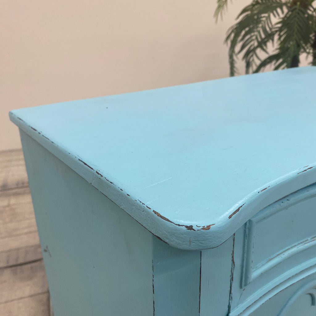 Thomas Klotz Kommode "Shabby Chic" blau Schrank Upcycled - Mein Shop