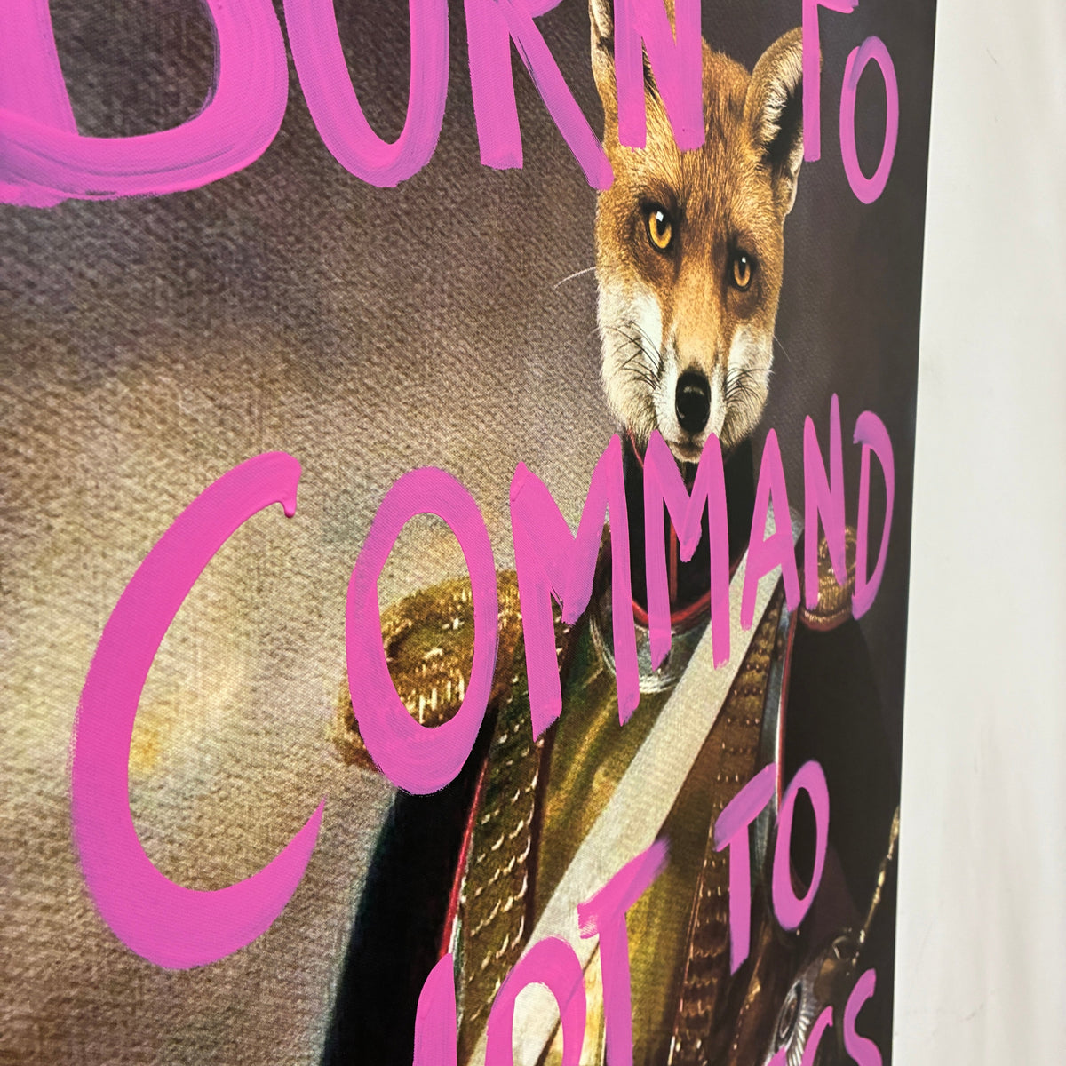 Thomas Klotz "Fuchs" Kunstdruck auf Leinwand 100x75 Wandbild Deko - Mein Shop
