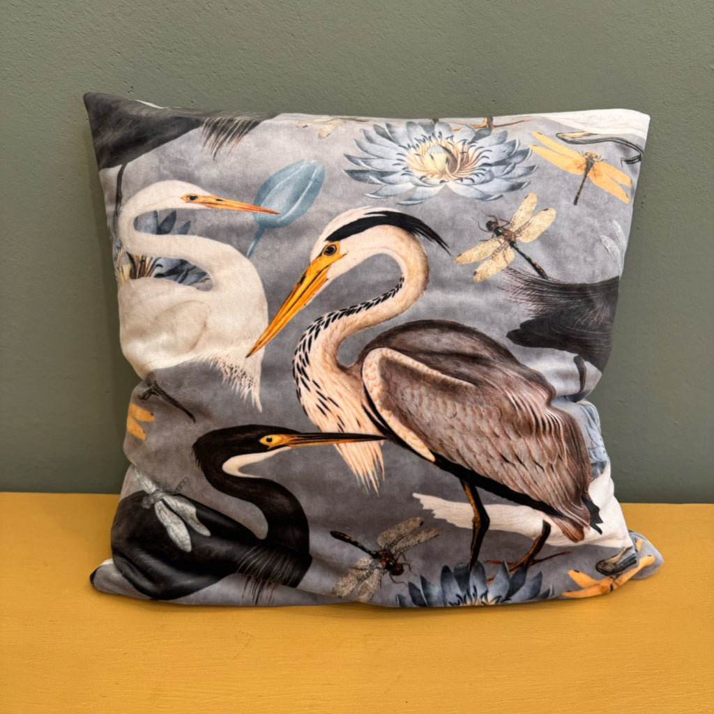 Zierkissen „Graureiher“ - Mein Shop