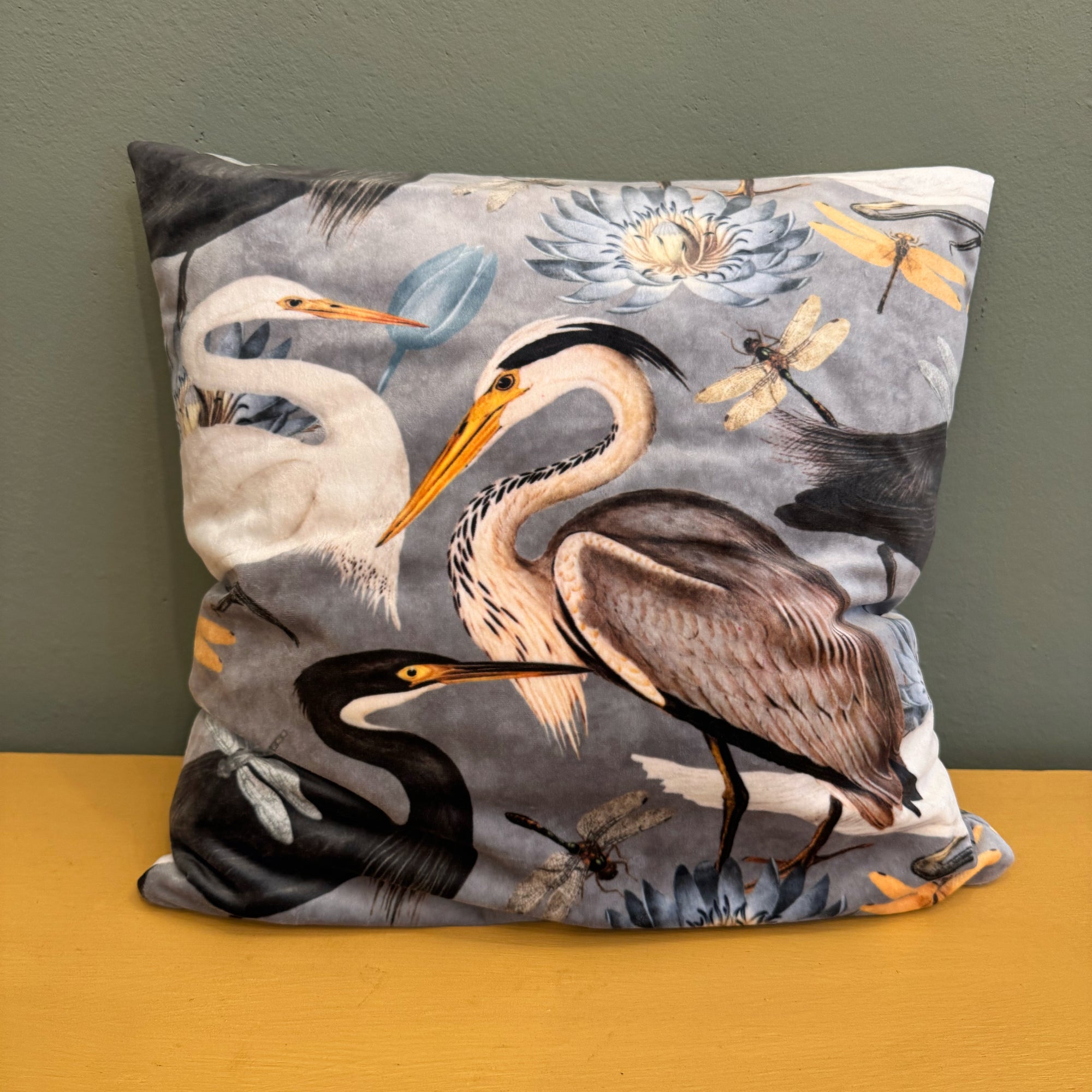 Zierkissen „Graureiher“ - Mein Shop