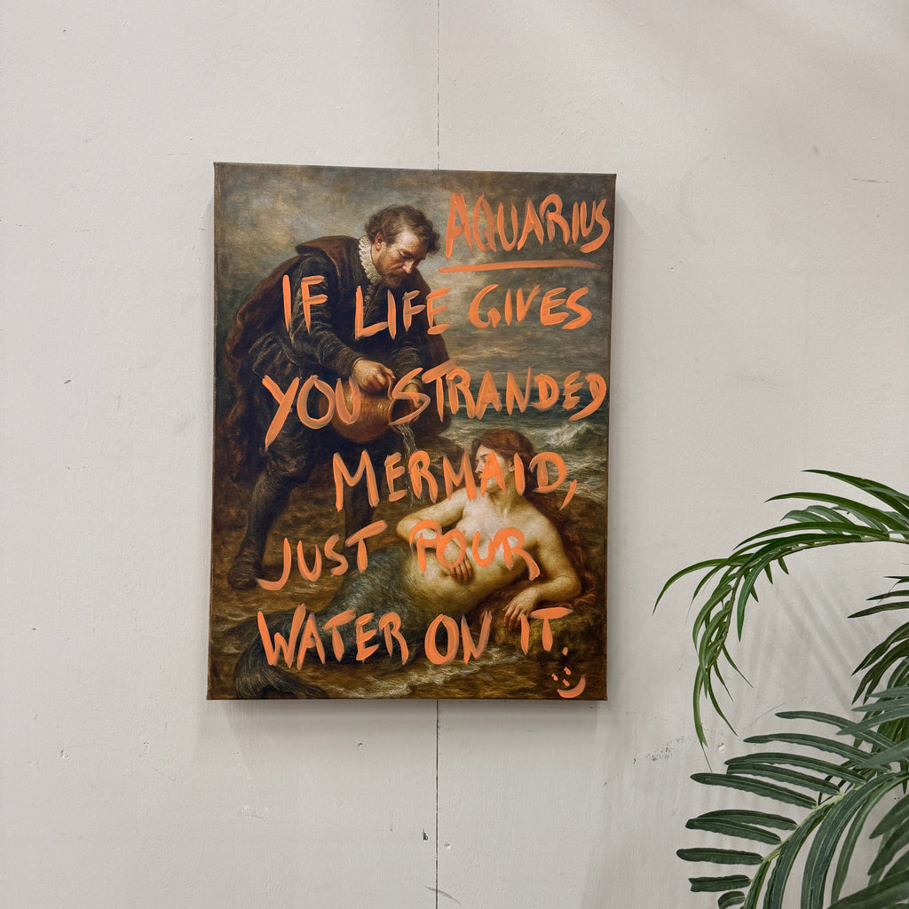 Thomas Klotz "Aquarius" Kunstdruck auf Leinwand 60x80 Wandbild Deko - Mein Shop