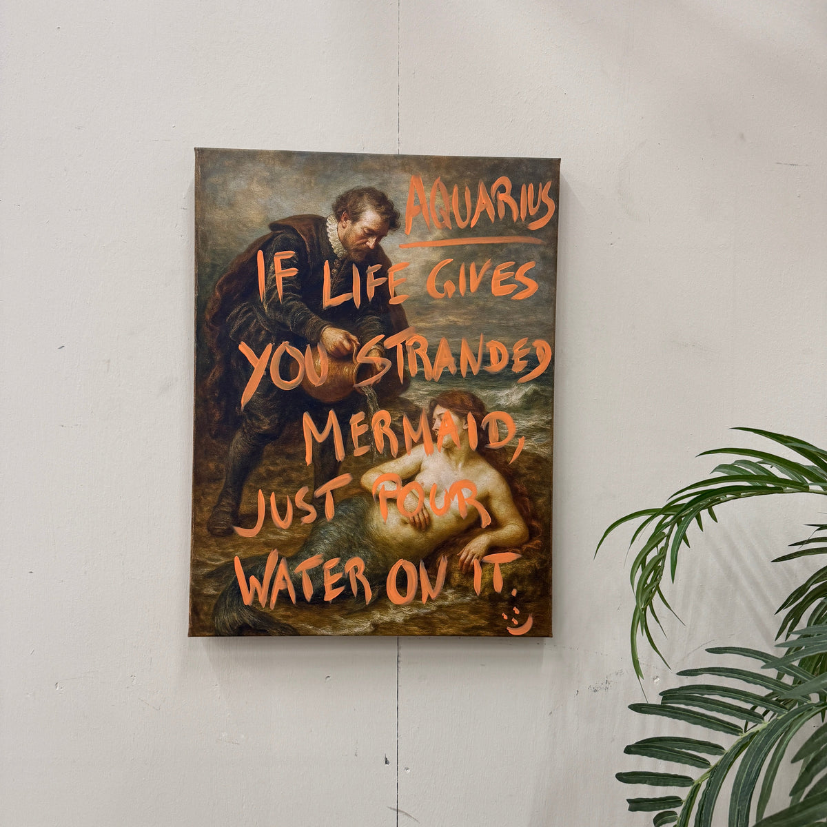 Thomas Klotz "Aquarius" Kunstdruck auf Leinwand 60x80 Wandbild Deko - Mein Shop