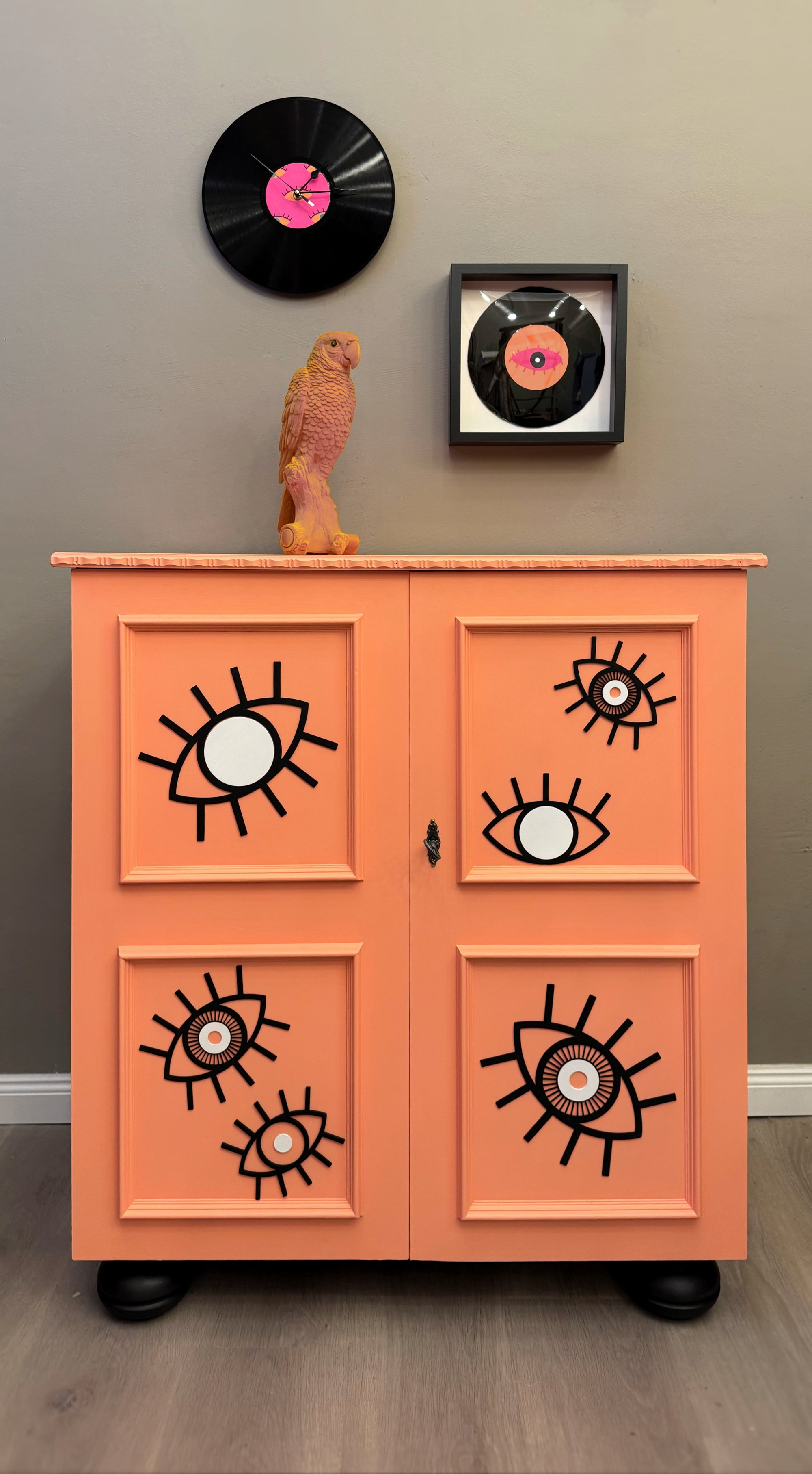 Plattenschrank " Boho PoP" - Mein Shop