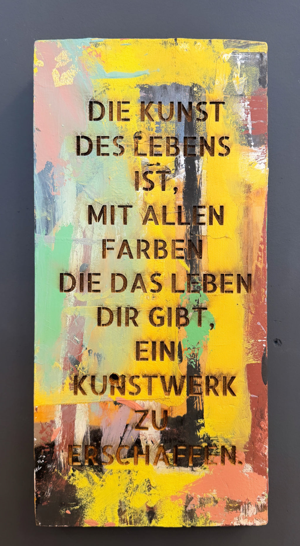 Wandobjekt „Kunst & Farbe“