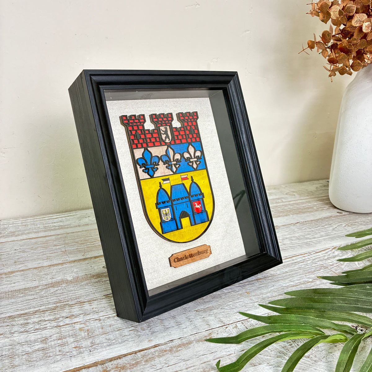 Thomas Klotz Design 3D-Wandbild Wappen Berlin-Charlottenburg Deko - Mein Shop