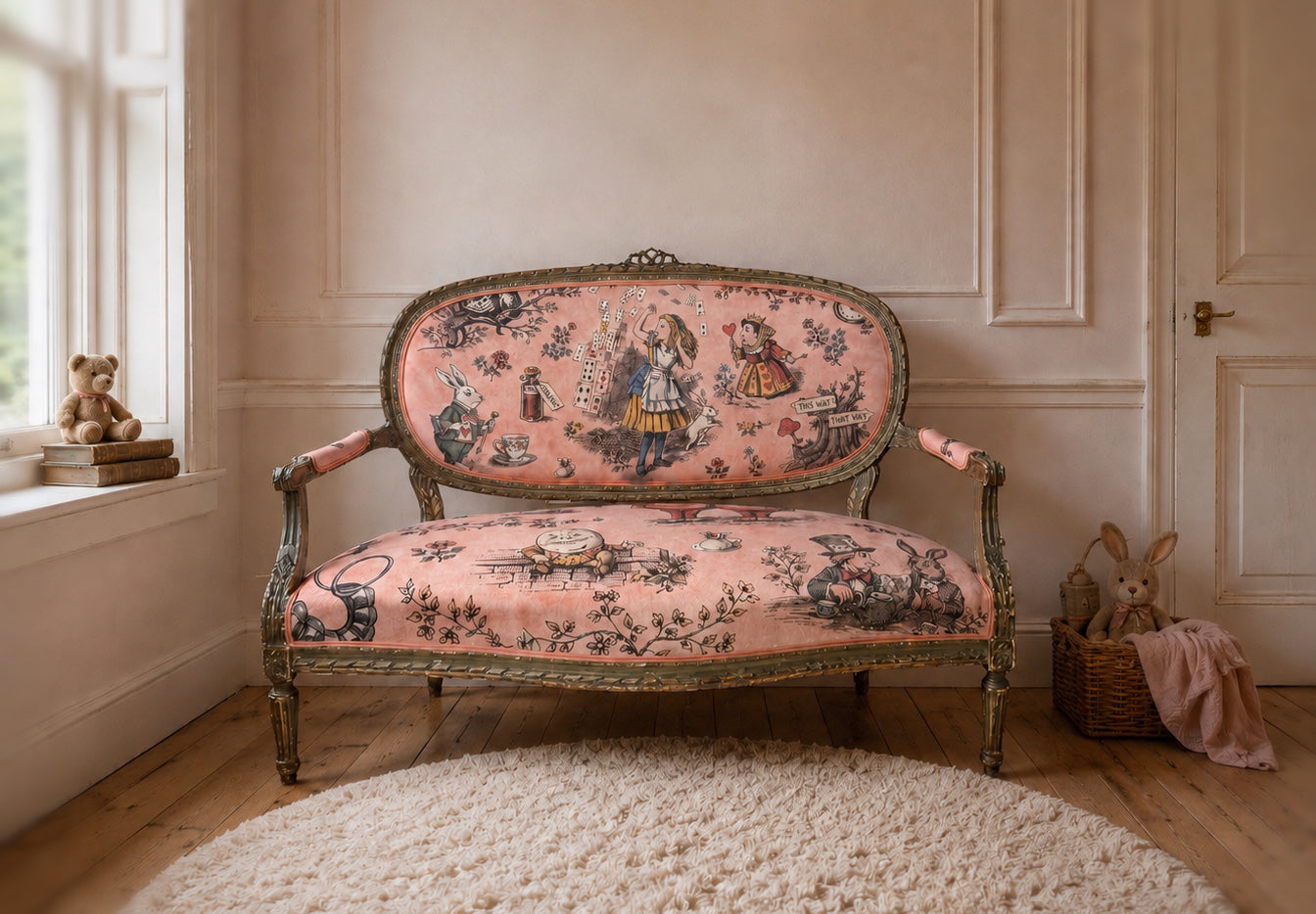 Antikes Sofa „Alice in Wonderland“ - Mein Shop