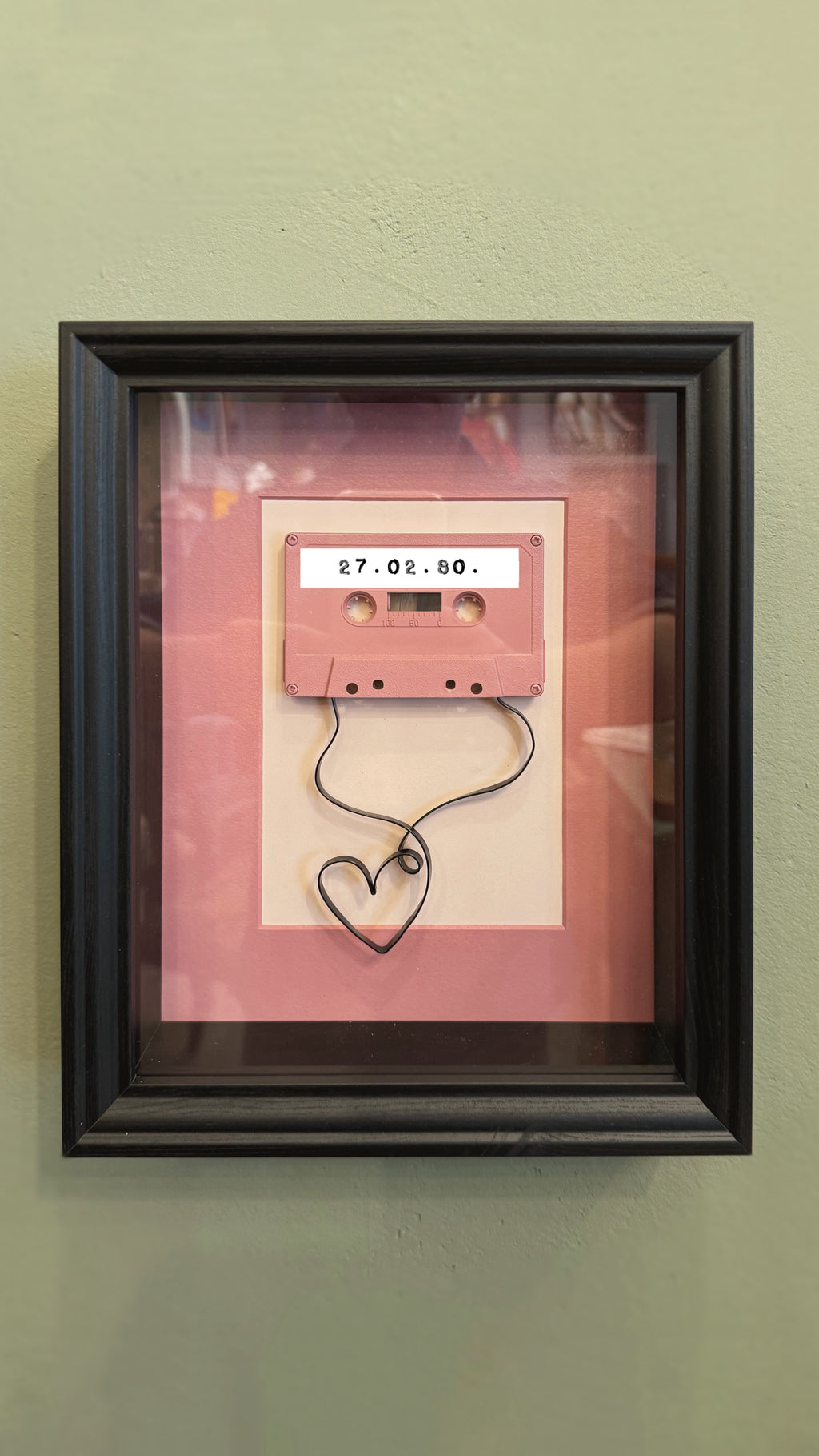 Upcycling Art Kassette „LOVE“