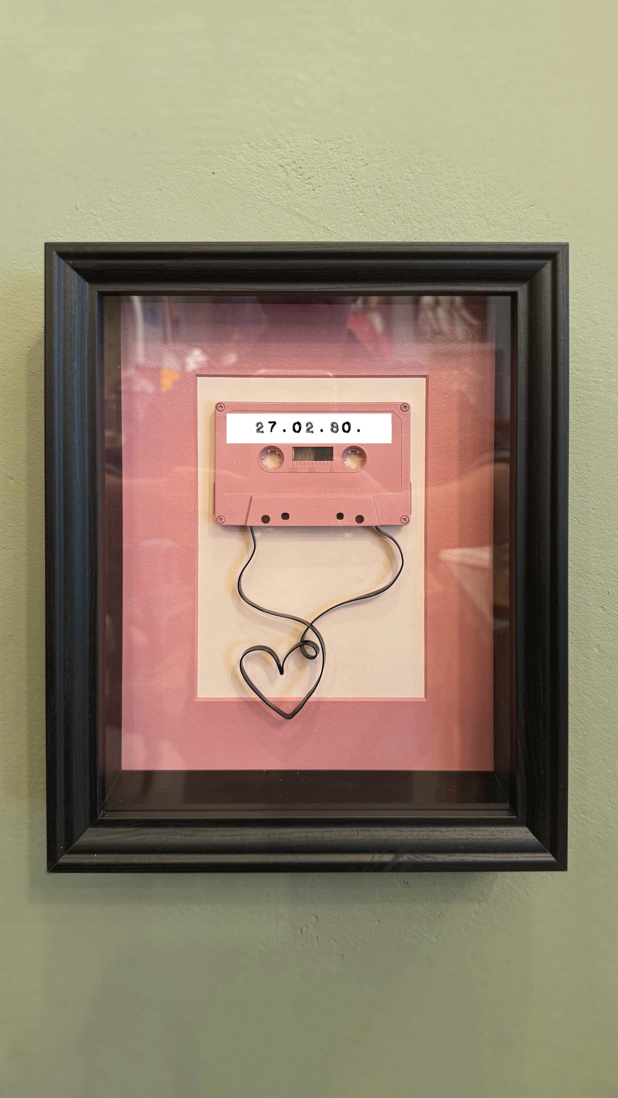 Upcycling Art Kassette „LOVE“