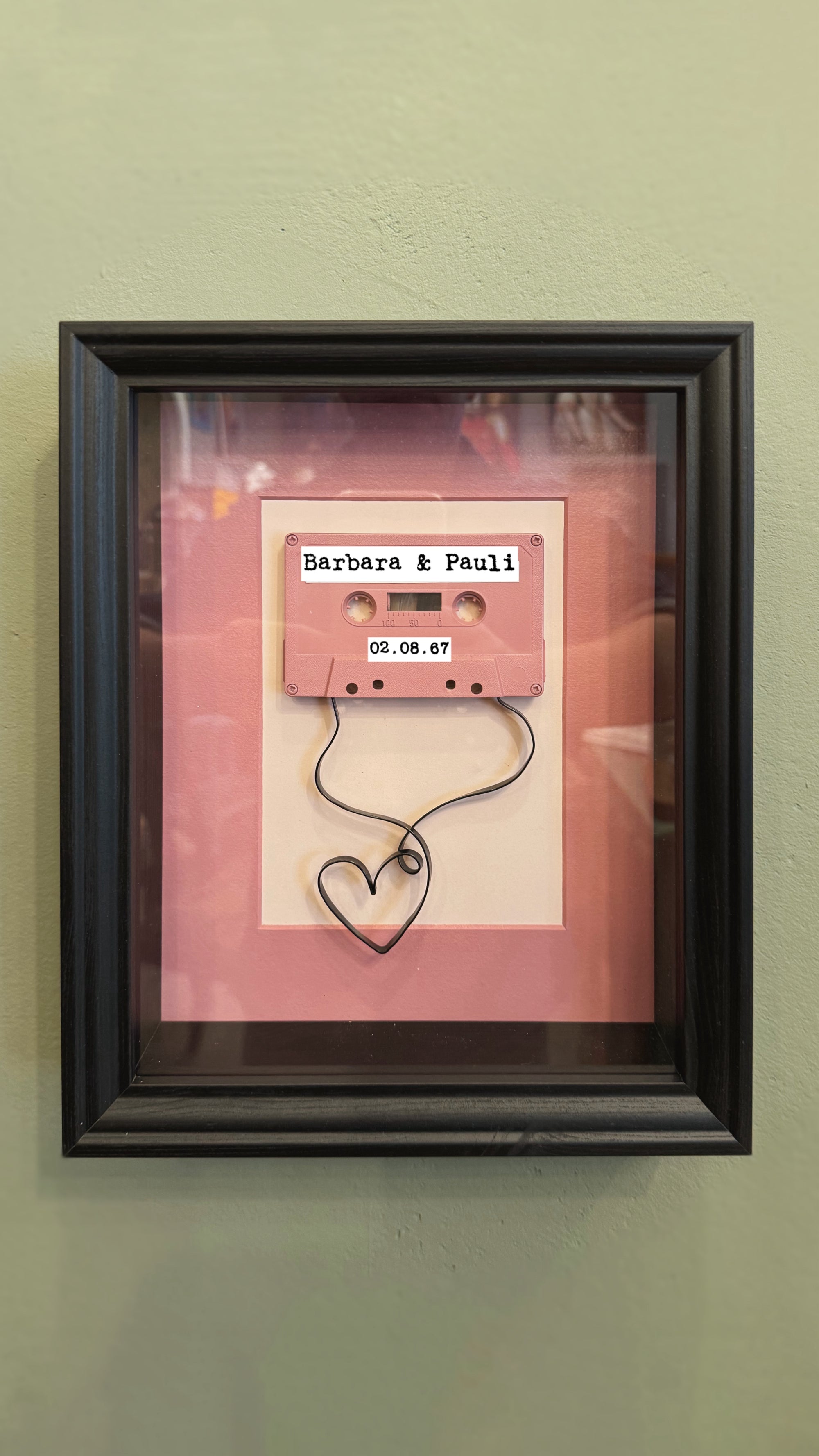 Upcycling Art Kassette „LOVE“